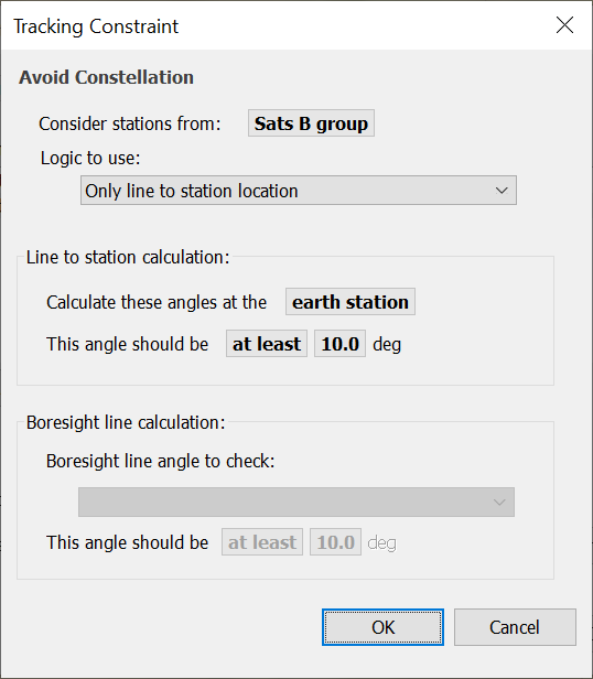 Avoid Constellation Options