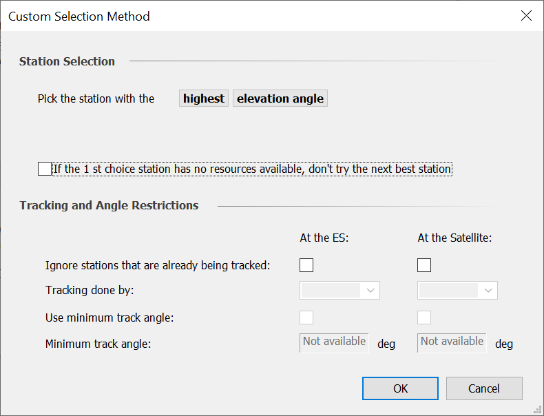 Custom Selection Method