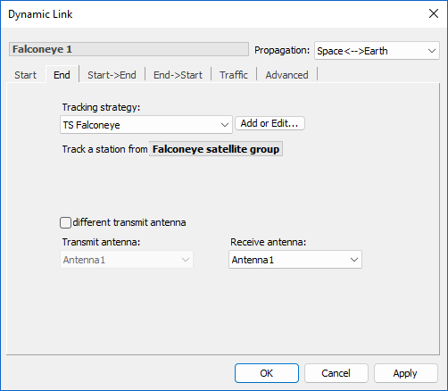 End Station selection of a Dynamic Link