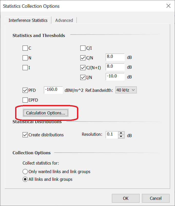 Statistics Collection Options