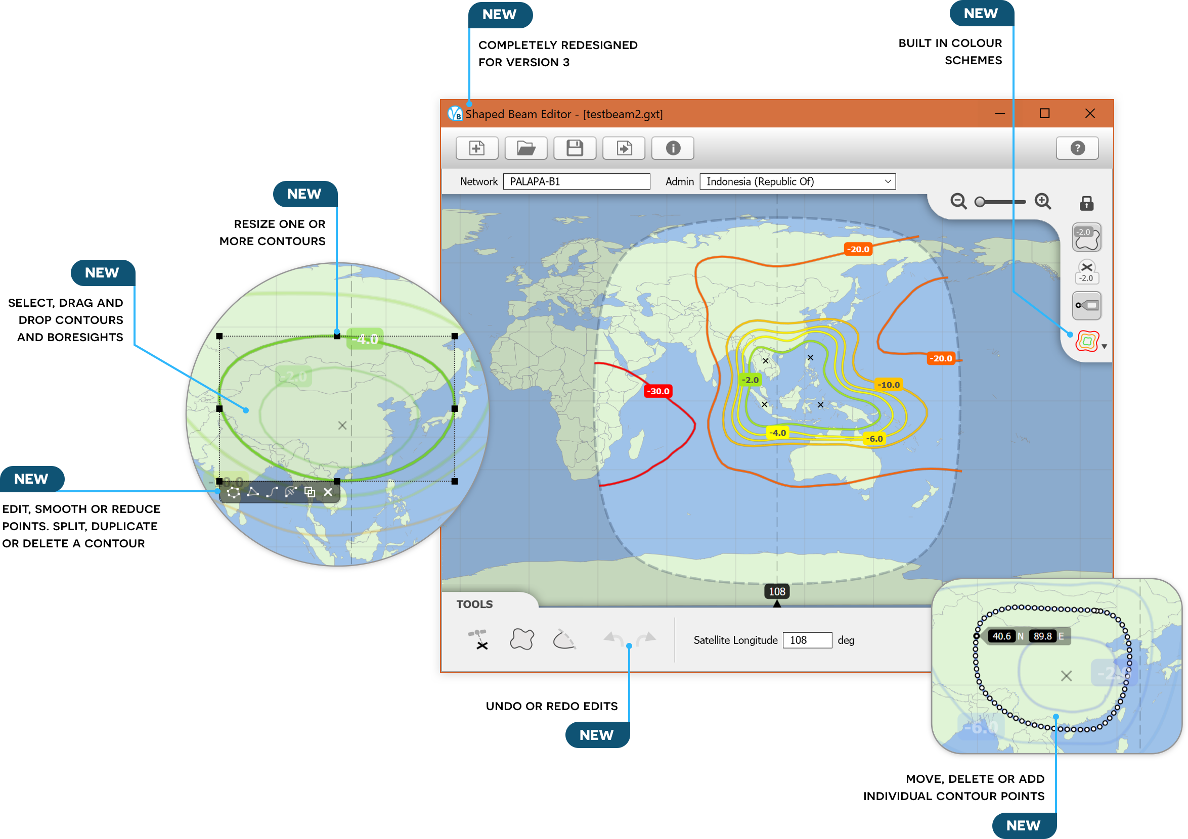 GSO Shaped Beam Editor