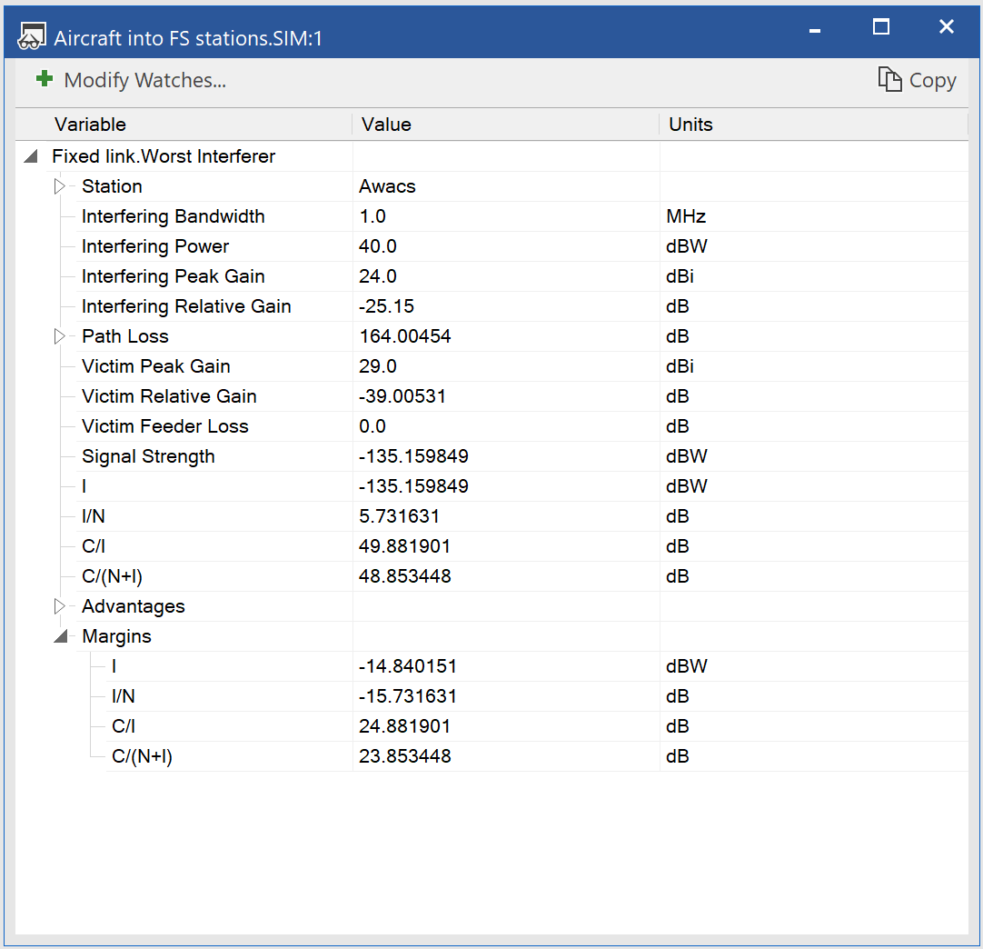 Visualyse Professional V7.10 Watch Screenshot